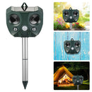 KCASA Garden Solar Ultrasonic Animal Repeller Motion Sensor Activated Owl Shape Repellent