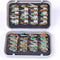ZANLURE 40Pcs Boxed Colorful Bionic Fly Fishing Hook Bionic Lure Set Anti Insects Flies ABS Box