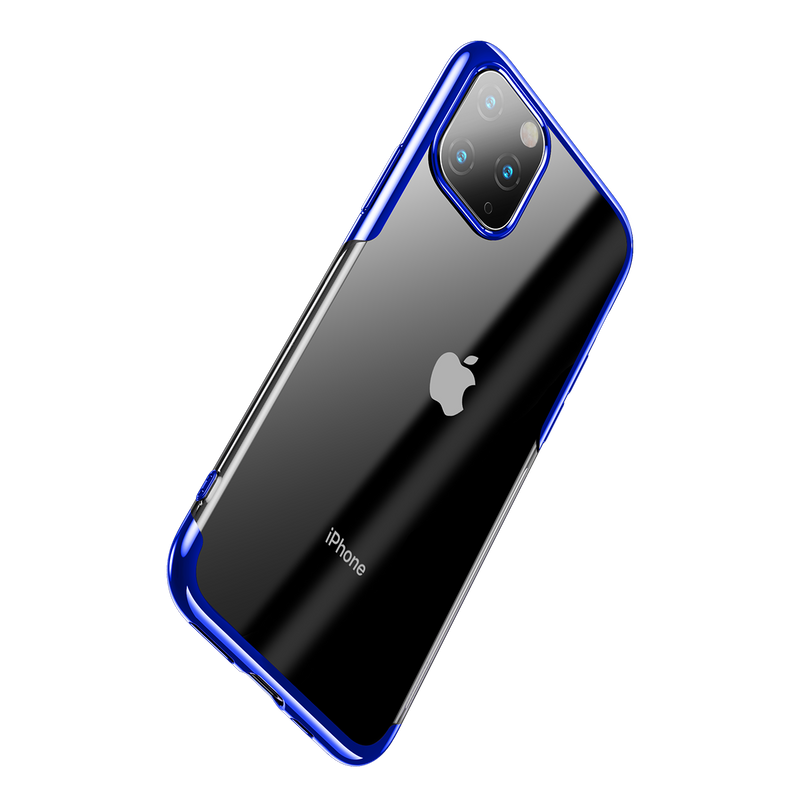Baseus Luxury Plating Ultra Thin Transparent Soft TPU Protective Case for iPhone 11 Pro Max 6.5 inch