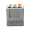 Excellway ET25 15Pcs 2/3/5 Pins Spring Terminals Block Electric Cable Wire Connectors