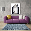 Miico Hand Painted Oil Paintings Simple Style-A Deer Family Wall Art For Home Decoration Painting