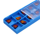 Drillpro 10pcs ZQMX3N11-1E Blue Nano Carbide Insert for Mill Cutter CNC Tool