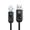 CAFELE Mciro USB LED Magnetic Braided Fast Charging Data Cable 1m For Xiaomi 6 Mi A1 S9 S9