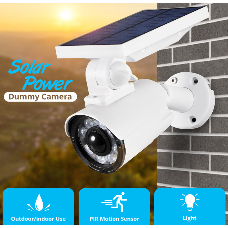 Solar Charging Waterproof IP66 8 LED Outdoor Garden Simulation Dummy Not Real Camera Villa Lawn Induction Street Wall Lamp Wall LED Night Light