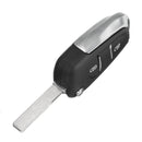 2 BTN Car Key Case Fob Fold Remote Uncut Blade for Peugeot 107 207 307 308 407