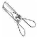 60Pcs Stainless Steel Clothes Pegs Hanging Clips Pins Laundry Windproof Clamp Household Clothespin