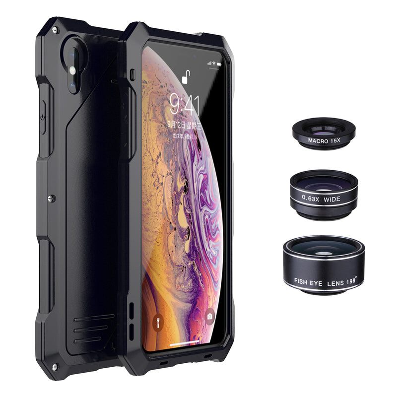 198 Fisheye Lens + 15X Macro Lens + Wide Angle Lens + IP54 Waterproof Shockproof Protective Case