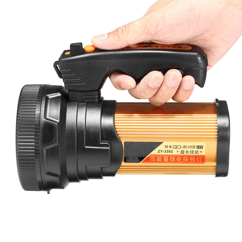 Super Bright Handheld Design Portable Spotlight USB Rechargeable Searchlight  LED Flashlight