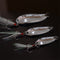 ZANLURE 10pcs Fishing Paillette Lure Bait Sequins Fishing Lure Treble Feather Hook