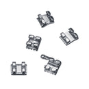 200Pcs/10Packs Mini Metal Dental Orthodontic Brackets 3 Hooks 022" Slot Edgewise Tools