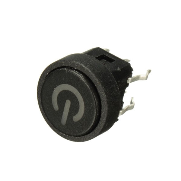 10Pcs Blue LED Power Symbol Momentary Latching Switch LED Light Push Button SPST