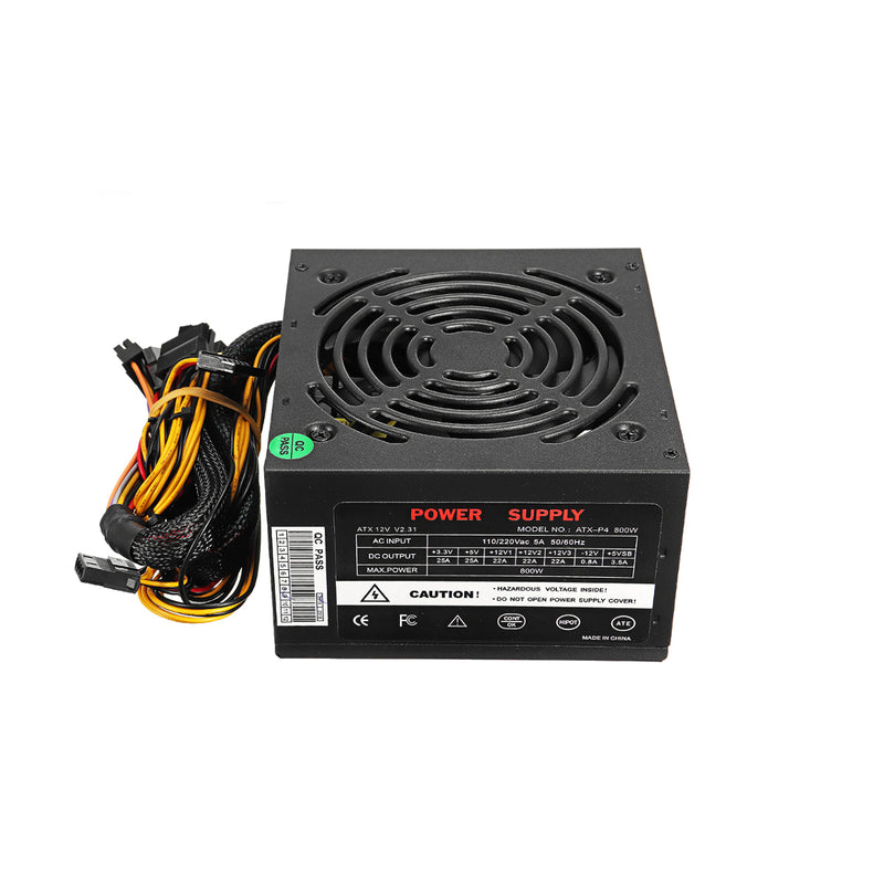 500W PSU PFC ATX 24pin Sata Computer Gaming Power Supply For Intel AMD PC CAN