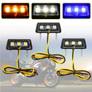 Universal Motorcycle LED License Plate Lights 3 Colors For Honda/Kawasaki/Yamaha/Suzuki