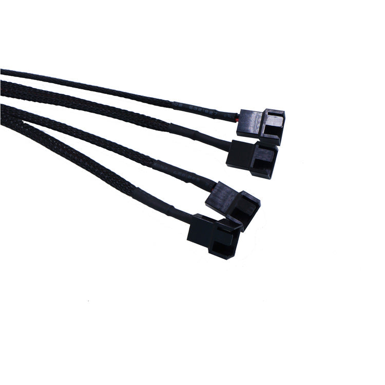 SATA to 3 Pin 4 Pin Fan Power Adapter SATA to 4 Way 24AWG Computer Extension Cable 27cm PVC Wire Cord SATA Power Cable