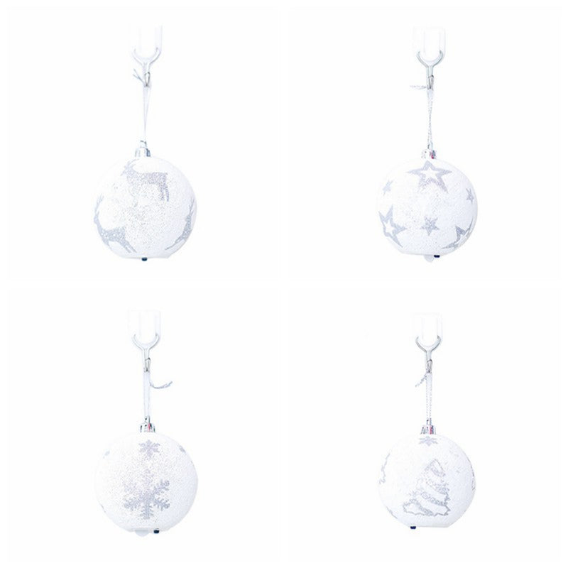 Snowflake Star Elk Printing Light Ball Christmas Tree Hanging Ornaments Party Decorations for Home
