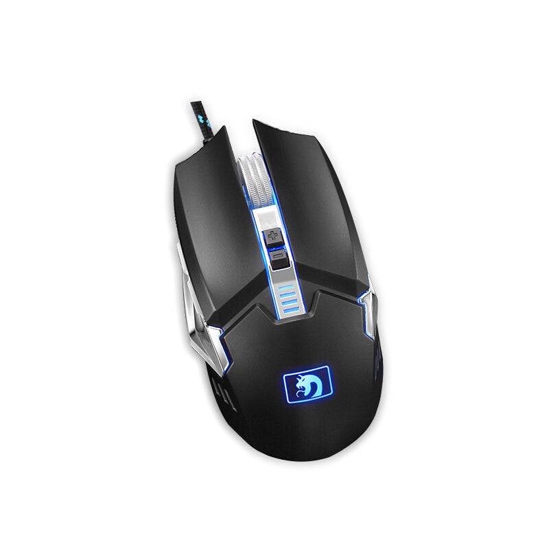 Newmen M312 2400DPI USB Wired Metal Scroll Wheel Backlit Optical Gaming Mouse