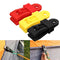 24 PCS Plastic Reusable Tent Clip Tent Buckle Outdoor Camping Tent Tool-Yellow/Red/Black