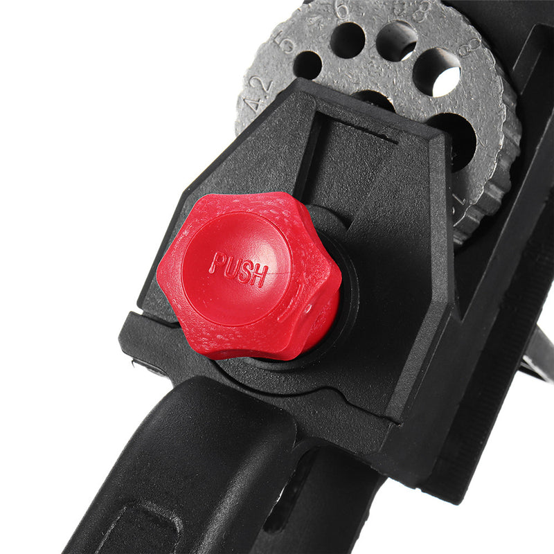 10 Holes Woodworking Drilling Locator DIY Guide Punching Dowel Positioner 3-12mm