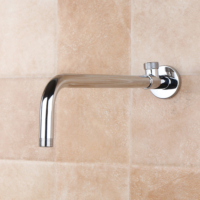 Stainless Steel Shower Extension Arm Home Bathroom Wall Mounted Shower Head Pipe