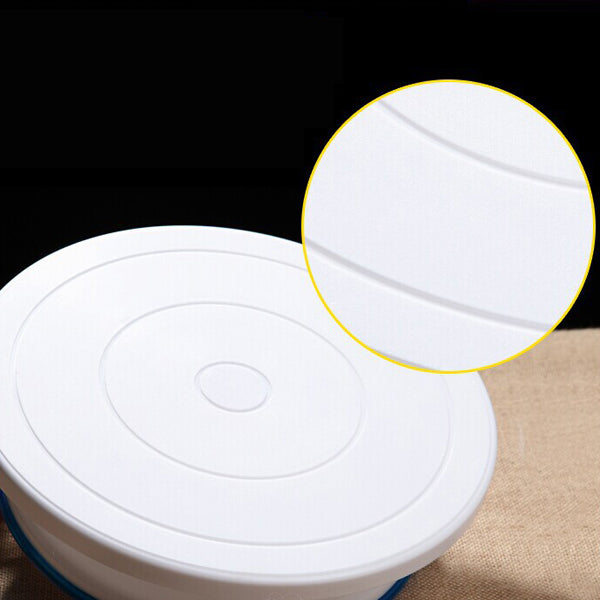 DIY Cake Pan Decorating Turntable Rotating Revolving Round Shaped Kitchen Display Stand Baking Tools