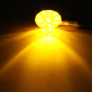 Pair Skull Skeleton LED Turn Signal Indicator Light For Harley Davidson Honda Suzuki Kawasaki