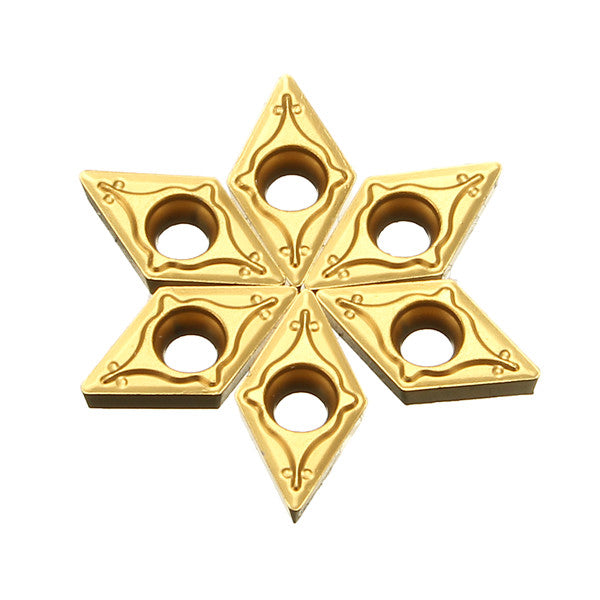 10pcs DCMT0702 Carbide Inserts Lathe Turning Tool Holder Inserts For Stainless Steel