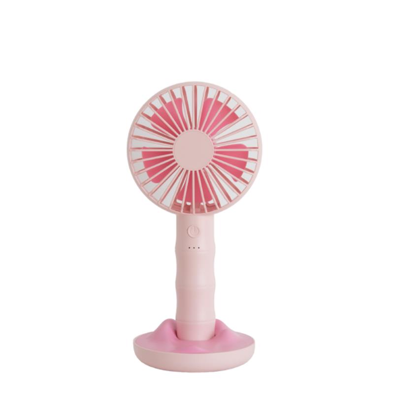 Well Star WT-F13 Portable Handheld Mini Fan USB Rechargeable Fan with Base Strong Wind Small Fan Mini Desktop Mobile Phone Holder Fans