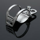 4pcs Chrome Motorcycle Front Rear Turn Signal Holder Fork Clamps Shock Bracket Cafe Racer