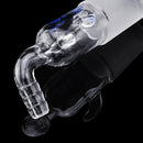 24/29 Glass Vacuum Adapter Air Exhaust Connector Right Angle Bend Two Sides Ears Ground Joint to Hose Connection