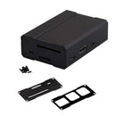 Premium Aluminum Alloy Metal Case Shell Enclosure Box With Anti-slip Drops For Raspberry Pi 2/3