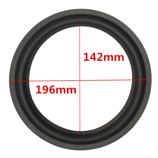 Black 8 inch Speaker Surround Decorative Circle Repair Foam for Bass Woofer Horn