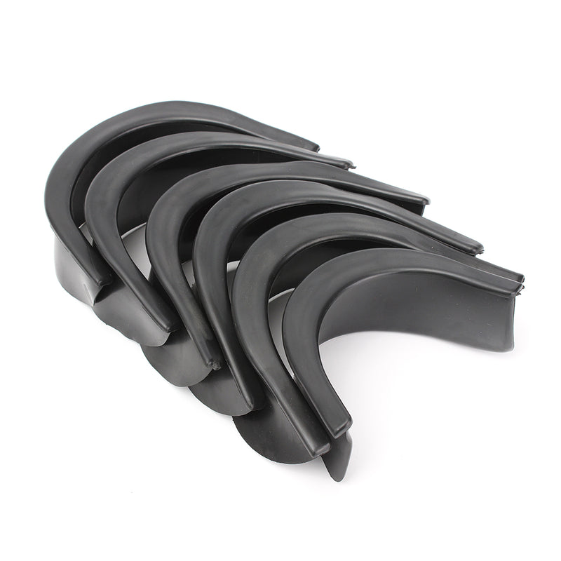 6Pcs/Set Black Rubber Pool Table Pocket Liners Protector Billiard Snooker Table Liners Decorations