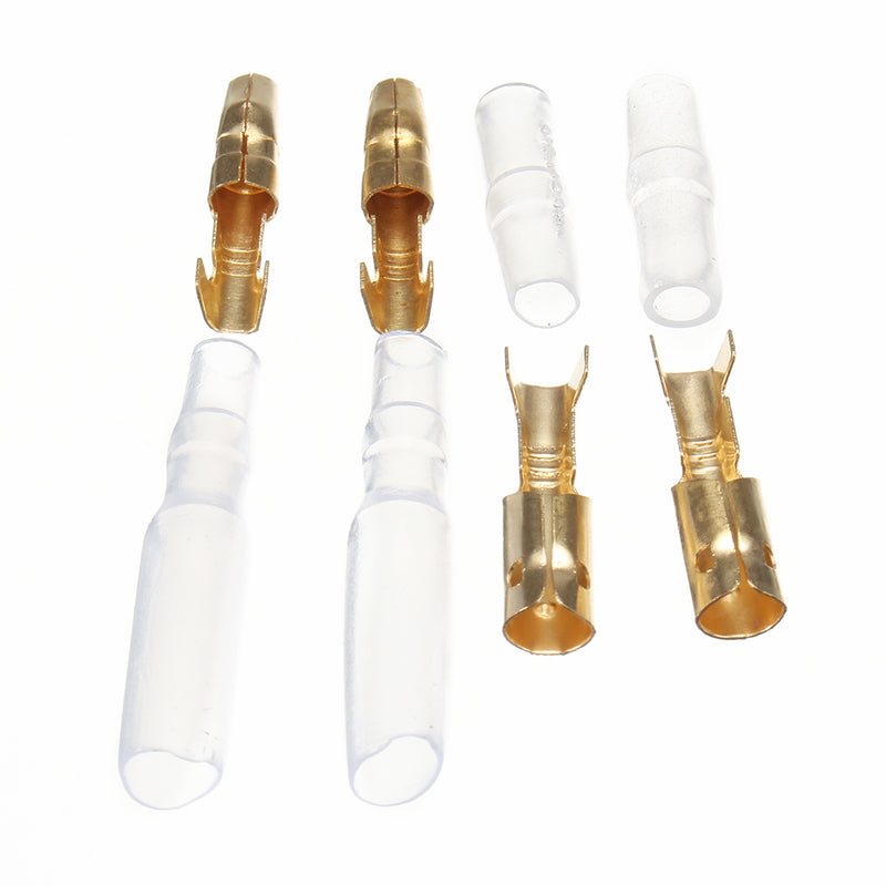 50 Sets 3.9mm Male & Female Motorcycle Bullet Connector Socket Classic Terminals
