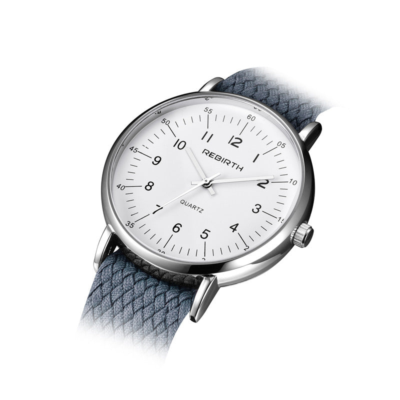 REBIRTH RE065 Casual Style Men Wrist Watch Nylon Band Quartz Watch