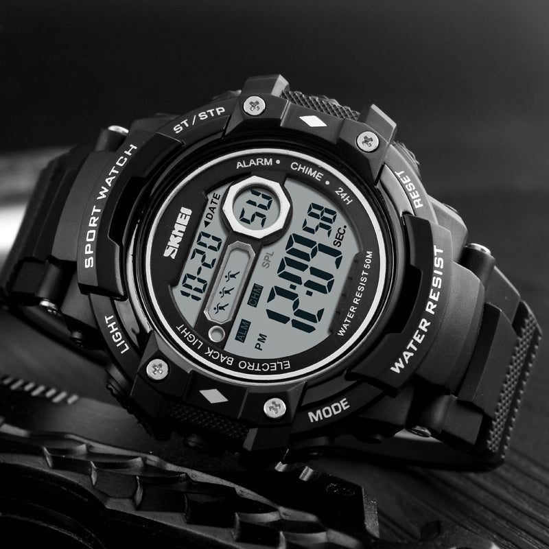 SKMEI 1325 Electronic Chronograph Digital Watch Calendar Alarm Men Sport Watches