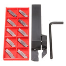 MGEHR1616-3 Cut Off Grooving Tool Holder with 10pcs MGMN300 Inserts