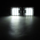 Pair LED Puddle Light Rearview Mirror Under Lamp White/Red/Blue For Ford Focus Mondeo Kuga C-Max Escape