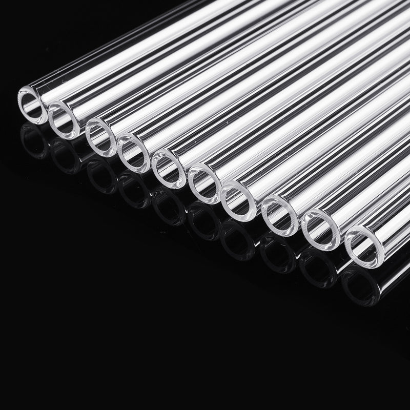 10Pcs 300mm OD 7mm 1.5mm Thick Wall Borosilicate Glass Blowing Tube Lab Tubing