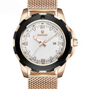 BARAGI 1689 Calendar Business Men Wrist Watch Full Steel Luminous Display Quartz Watches