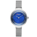 CURREN 9032 Unique Dial Design Elegant Women Wrist Watch Business Female Quartz Watch