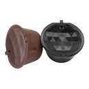4Pcs/Set 50-100ml Refillable Coffee Capsule Cup Reusable Coffee Pods w/ Coffee Spoon Brush for Nescafe Dolce Gusto Brewer