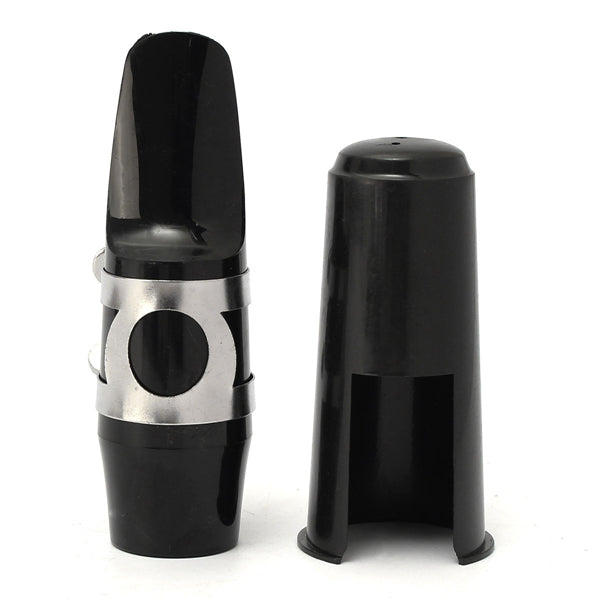 Alto Sax Saxophone Mouthpiece with Cap Buckle Reed Patches Pads Cushions