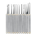 17Pcs Unlocking Lock Picks Tools Set Key Extractor Transparent Practice Padlocks