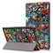 Tri-Fold Printing Tablet Case Cover for Lenovo Tab E10 Tablet - Doodle