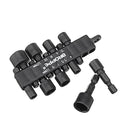 BROPPE 10Pcs 1/4 Inch Hex Shank Power Nut Driver Drill Bit Set Metric Socket Wrench Screw Screwdriver