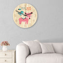 Loskii CC033 Creative Wall Clock Mute Wall Clock Cartoon Wall Clock For Home Office Decorations