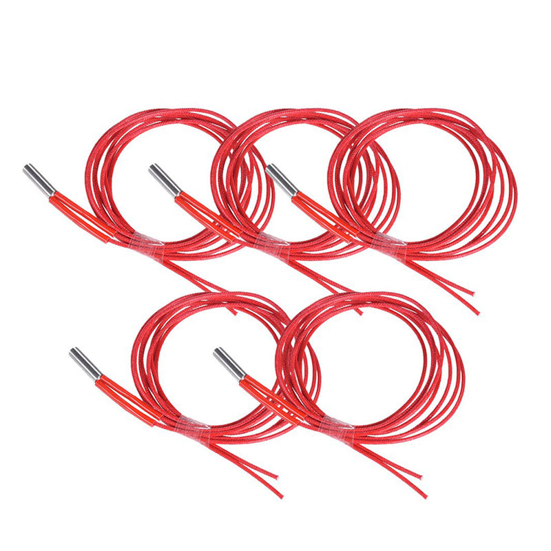 Anet 5Pcs 12V 40W 1m Single End Cartridge Heater for RepRap Prusa i3 A8/A8 Plus 3D Printer