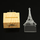 3D Eiffel Tower Induction Control Plug In LED Night Light Desk Table Lamp