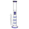 19.5 Inch Glass B ong Three Honeycomb PERC Smoking P ipe Water H ookah With Ice Catcher H ookah pipes