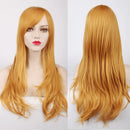 70CM Long Synthetic Costume Cosplay Wig High Temprature Fiber Hair Extensions For Women Dark Purple Hair